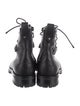 Jimmy Choo Leather Crystal Embellishments Lace-Up Boots