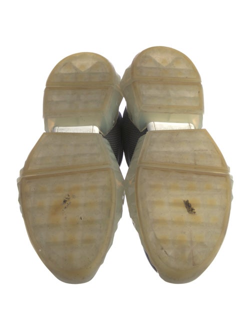 Jimmy Choo Leather Colorblock Pattern Sneakers