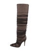 Jimmy Choo Mesh Mesh Accents Slouch Boots