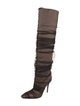 Jimmy Choo Mesh Mesh Accents Slouch Boots