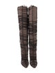 Jimmy Choo Mesh Mesh Accents Slouch Boots