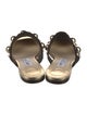 Jimmy Choo Faux Pearl Accents Leather Mules