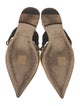 Jimmy Choo Faux Pearl Accents Leather Mules