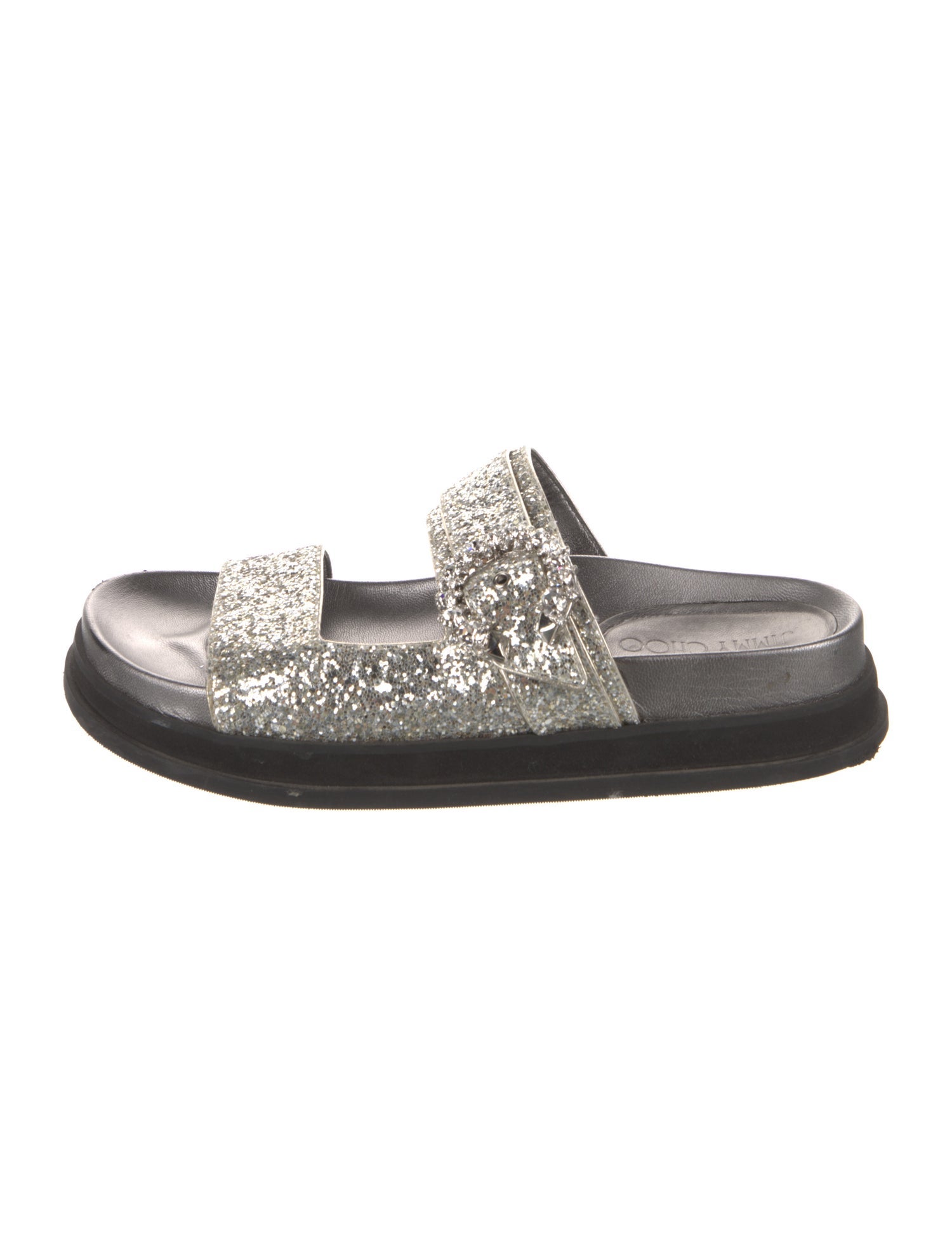 Jimmy Choo Glitter Slides