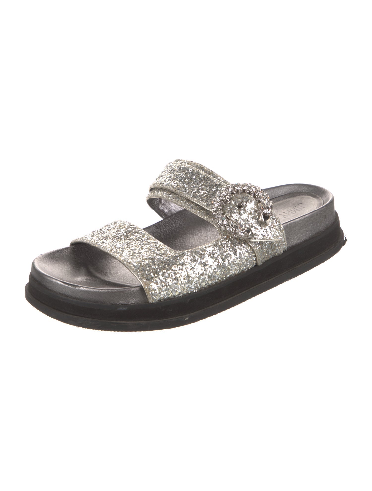 Jimmy Choo Glitter Slides