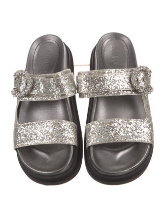 Jimmy Choo Glitter Slides