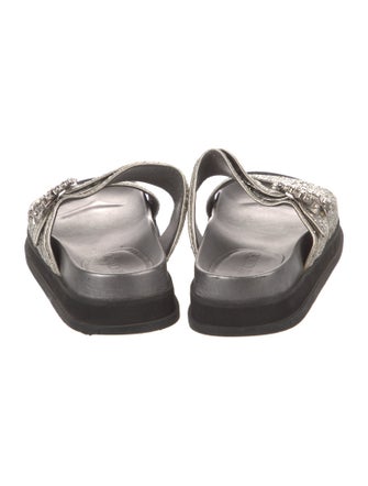Jimmy Choo Glitter Slides