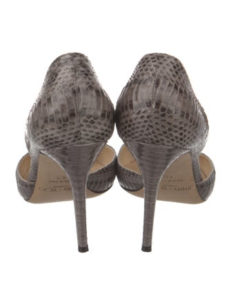 Jimmy Choo Snakeskin Animal Print D'Orsay Pumps