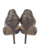 Jimmy Choo Snakeskin Animal Print D'Orsay Pumps