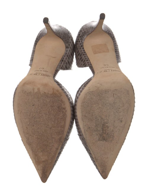 Jimmy Choo Snakeskin Animal Print D'Orsay Pumps