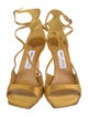 Jimmy Choo Satin T-Strap Sandals