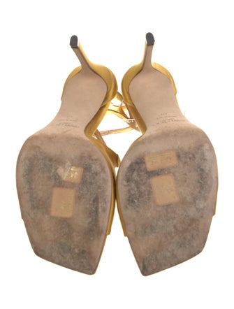 Jimmy Choo Satin T-Strap Sandals