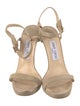 Jimmy Choo Suede Glitter Accents Sandals