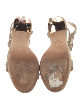 Jimmy Choo Suede Glitter Accents Sandals