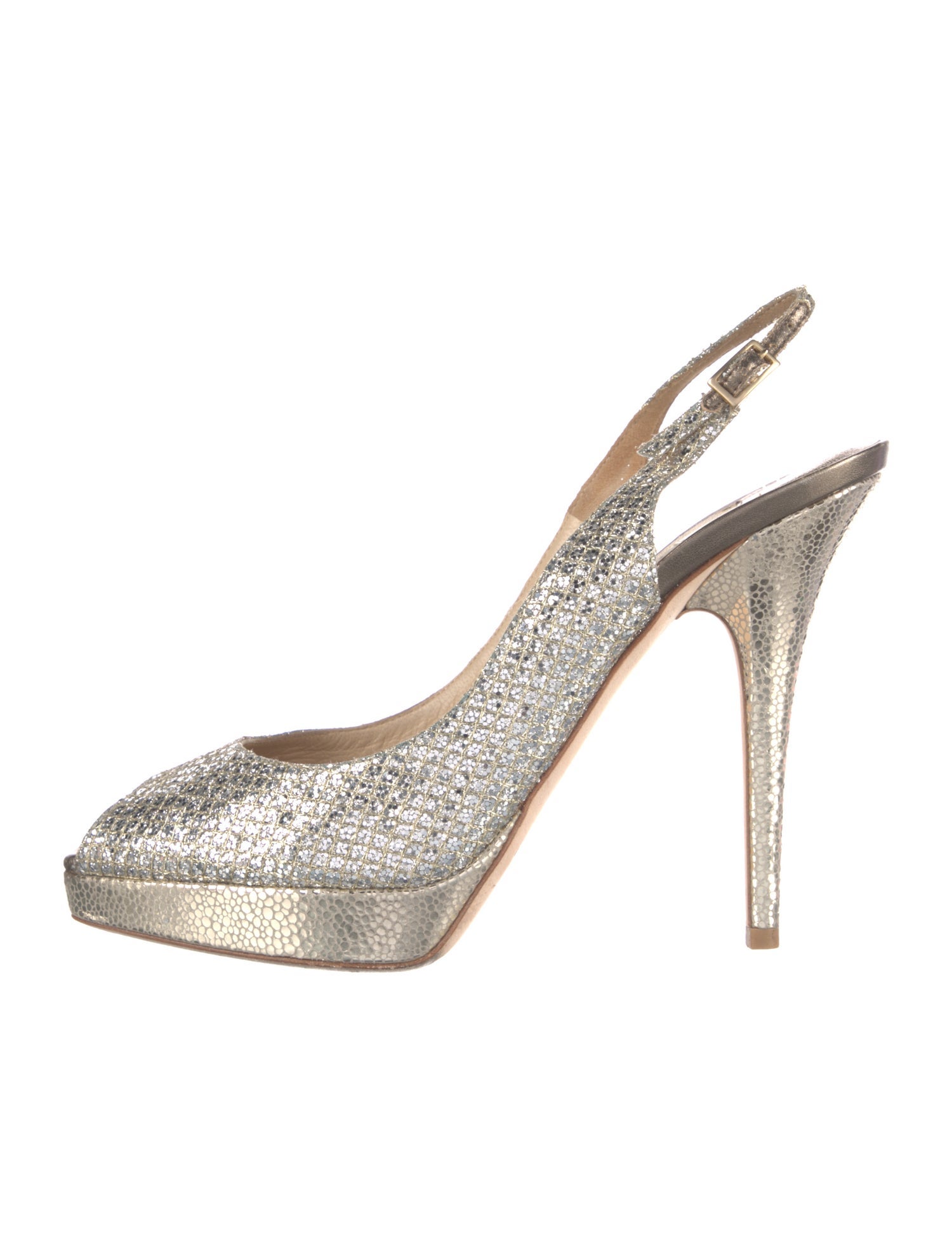 Jimmy Choo Glitter Slingback Pumps
