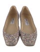 Jimmy Choo Glitter Glitter Accents Ballet Flats