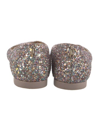 Jimmy Choo Glitter Glitter Accents Ballet Flats