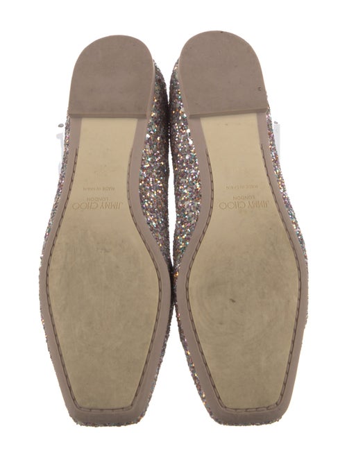 Jimmy Choo Glitter Glitter Accents Ballet Flats
