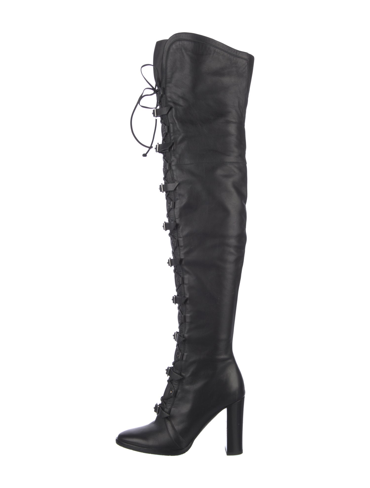 Jimmy Choo Leather Lace-Up Boots