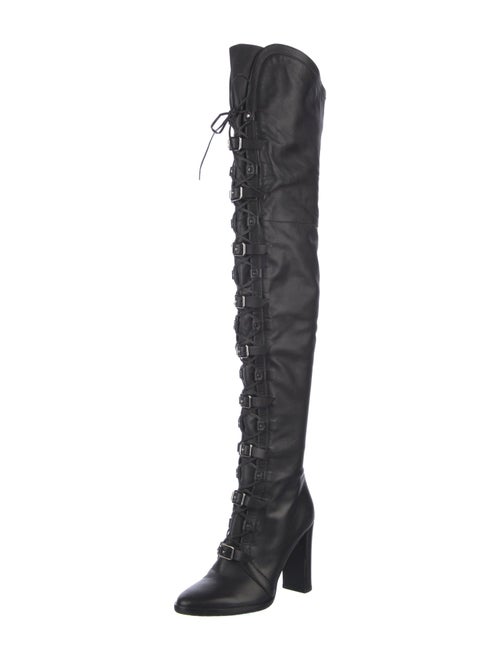 Jimmy Choo Leather Lace-Up Boots