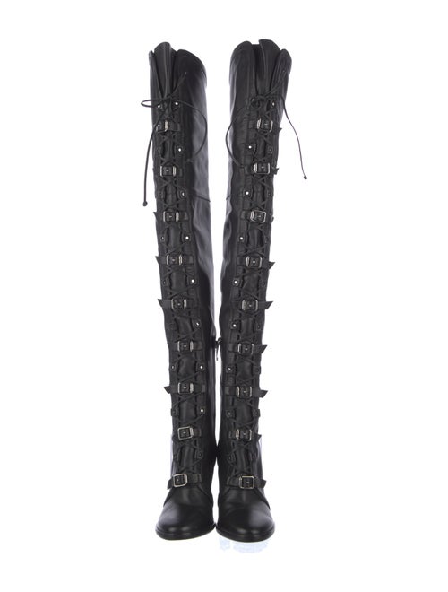 Jimmy Choo Leather Lace-Up Boots