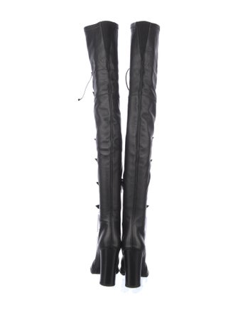 Jimmy Choo Leather Lace-Up Boots