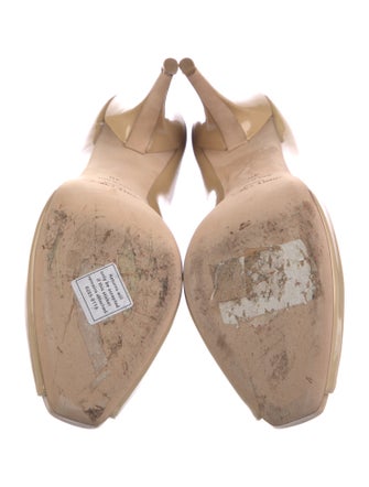 Jimmy Choo Patent Leather Cutout Accent Pumps