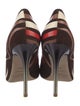 Jimmy Choo Suede Printed D'Orsay Pumps