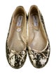 Jimmy Choo Sequins Bow Accents Ballet Flats