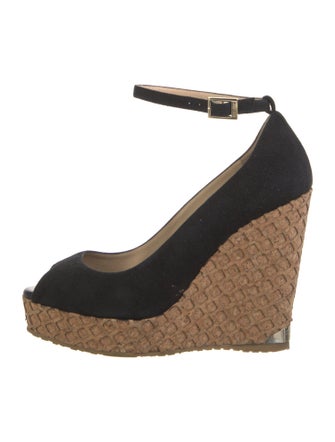 Jimmy Choo Suede Colorblock Pattern Pumps