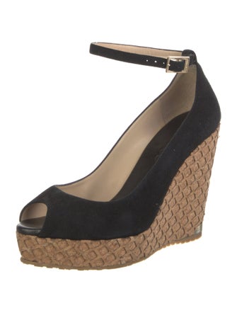 Jimmy Choo Suede Colorblock Pattern Pumps