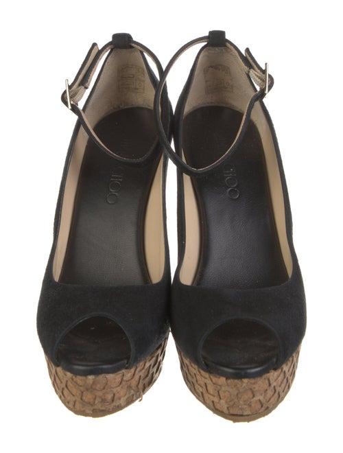 Jimmy Choo Suede Colorblock Pattern Pumps