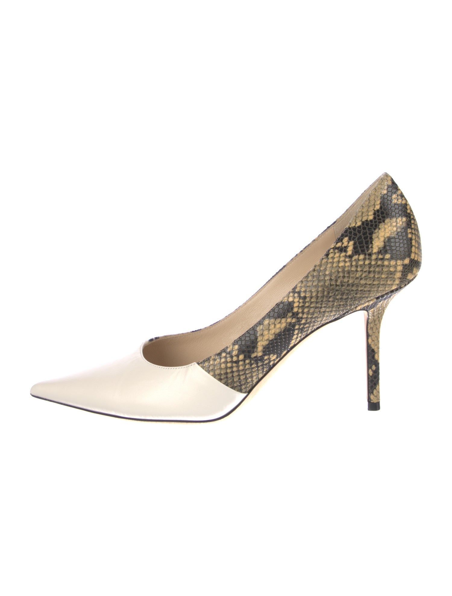 Jimmy Choo Leather Animal Print D'Orsay Pumps