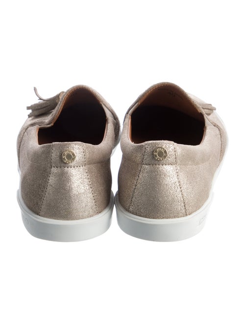 Jimmy Choo Glitter Tassel Accents Loafers