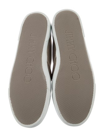 Jimmy Choo Glitter Tassel Accents Loafers