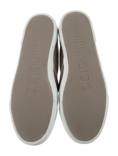 Jimmy Choo Glitter Tassel Accents Loafers