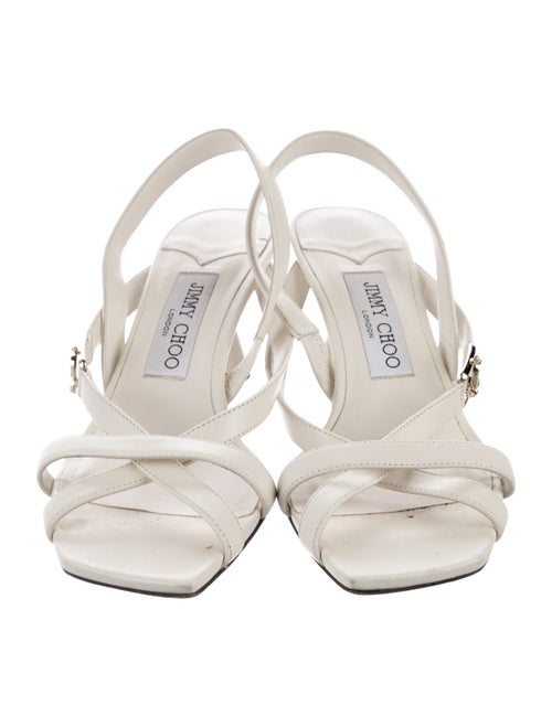 Jimmy Choo Leather Slingback Sandals