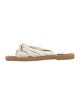 Jimmy Choo Leather Bow Accents Slides