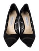 Jimmy Choo Suede Cutout Accent Pumps