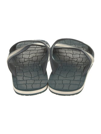 Jimmy Choo Canvas Printed Slides