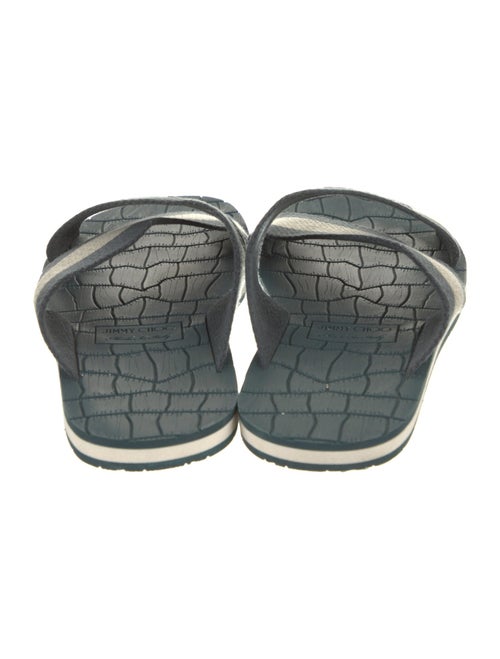 Jimmy Choo Canvas Printed Slides