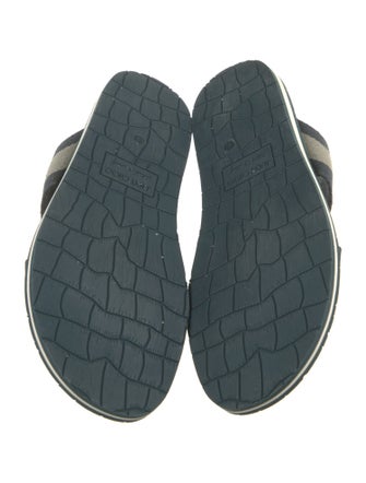 Jimmy Choo Canvas Printed Slides