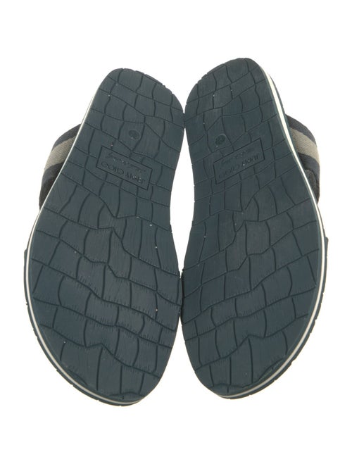 Jimmy Choo Canvas Printed Slides