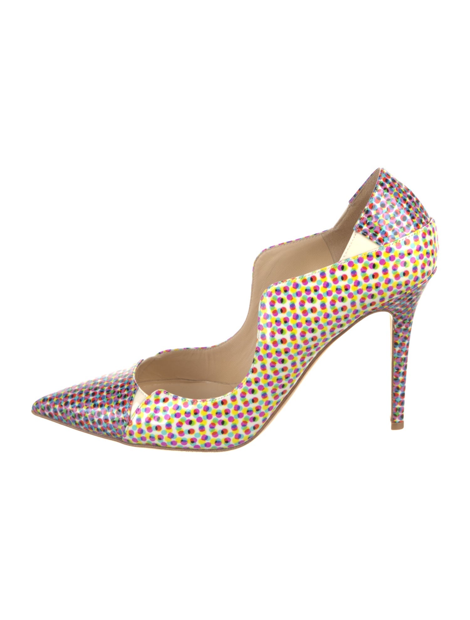 Jimmy Choo Patent Leather Printed Pumps