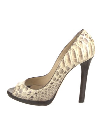 Jimmy Choo Snakeskin Animal Print Pumps