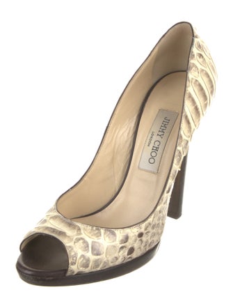 Jimmy Choo Snakeskin Animal Print Pumps