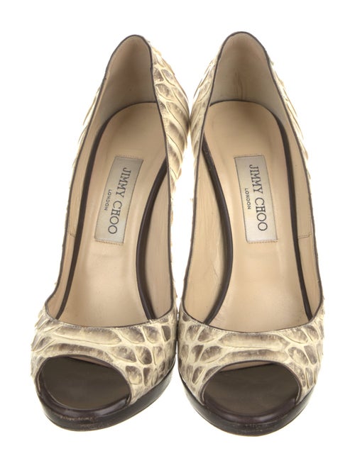 Jimmy Choo Snakeskin Animal Print Pumps