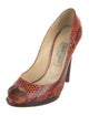 Jimmy Choo Snakeskin Animal Print Pumps