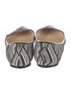 Jimmy Choo Raffia Printed Ballet Flats