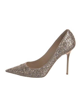 Jimmy Choo Glitter Glitter Accents Pumps